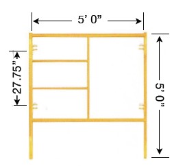 Mason Style Scaffold Frame